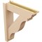 Ekena Millwork 6-in W x 22-in D x 26-in H Funston Trad Rough Cedar Woodgrain TimberThane Outlooker, Primed Tan OUTUR060X22X26FST04RCPR - alternate 5
